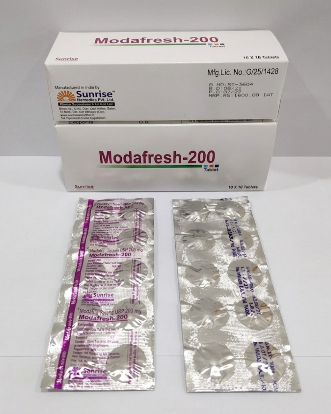 modafresh 200 modafinil 200mg 10 tab sunrise pharma